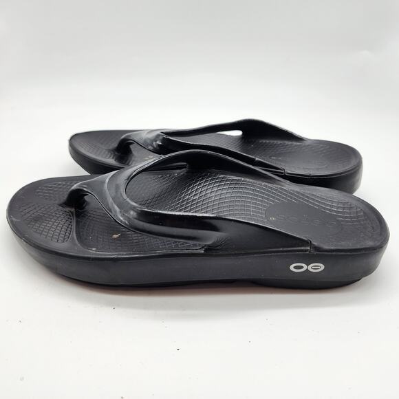 Oofos Ooriginal Flip Flop Recovery Sandals Women's 6 Black Thong Comfort Shoes - Picture 5 of 7